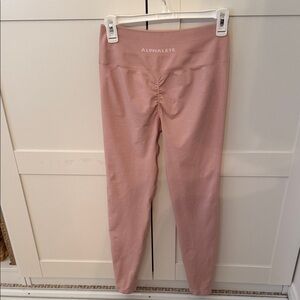 Alphalete Light Peach Seamless Scrunch Leggings